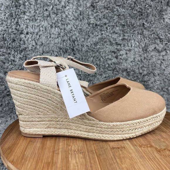 Lane Bryant Wedge Slip On Heels Women's Size 11 W - Picture 1 of 9